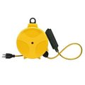 Supershine E315 20 ft. Extension Cord Reel, 16 by 3 with Triple Tap Outlet, Plastic Housing SU2417655